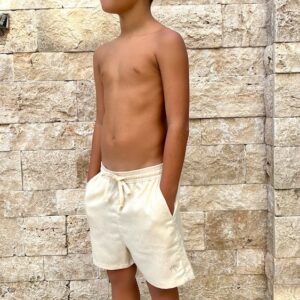 Short de Lino con Bolsillos Laterales y Traseros SELFISH BABE Arena 0