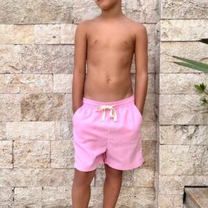Short de Lino con Bolsillos Laterales y Traseros SELFISH BABE Rosa Claro 0